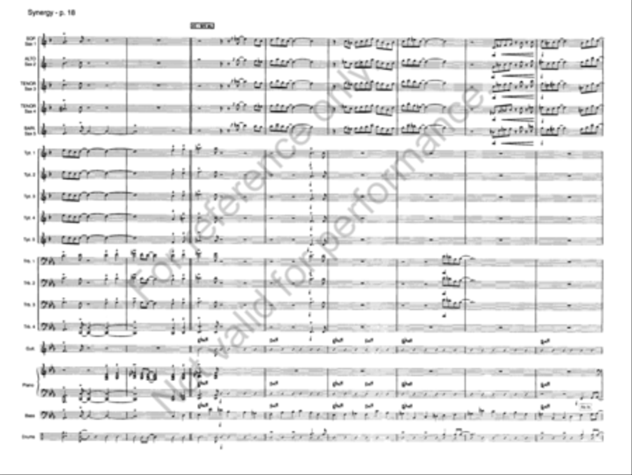Synergy Jazz Ensemble scores gallery preview page 17