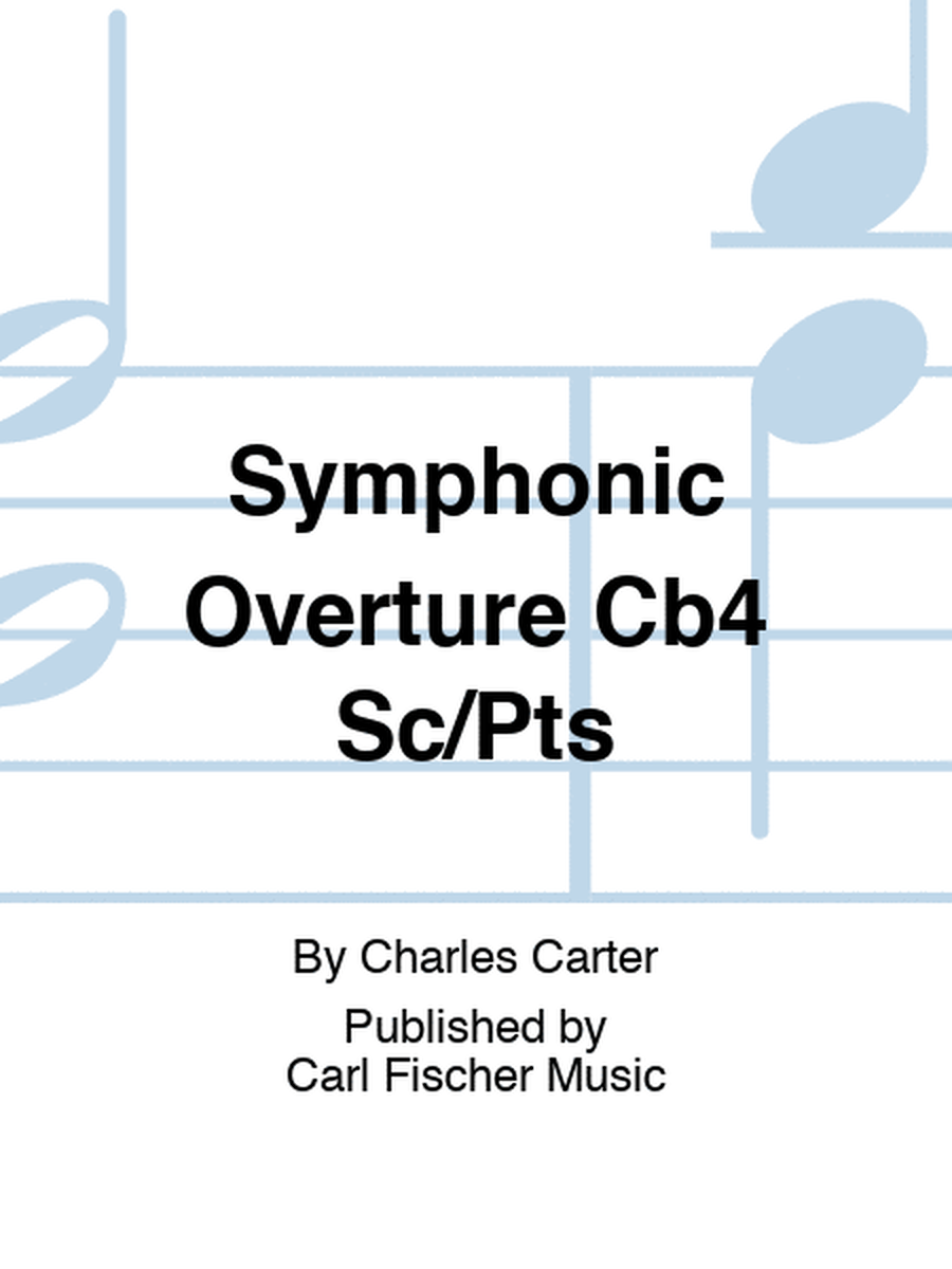 Symphonic Overture Cb4 Sc/Pts