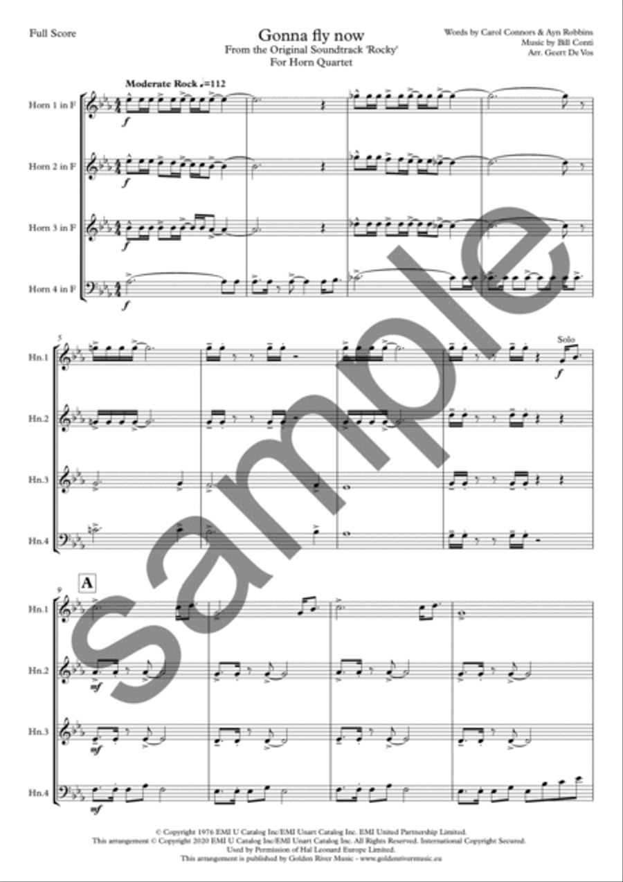 Gonna fly now Horn scores gallery preview page 2