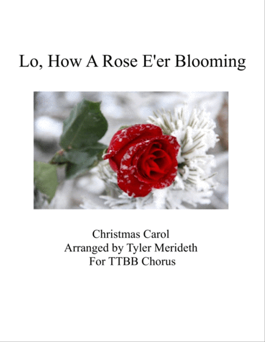 Lo, How A Rose E'er Blooming TTBB scores gallery preview page 1