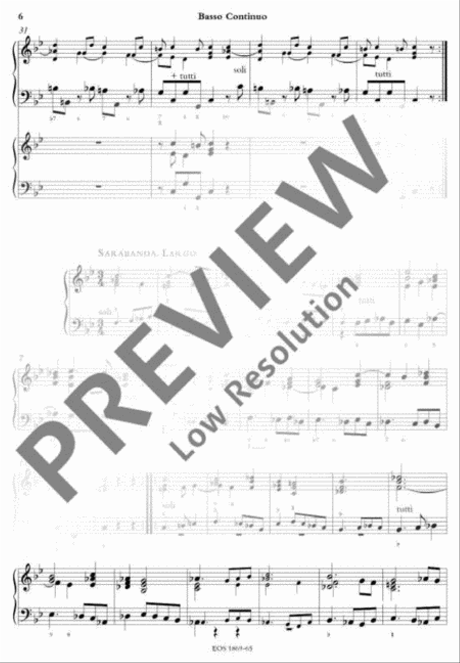 Concerto Grosso Concerto Grosso Basso Continuo scores gallery preview page 6