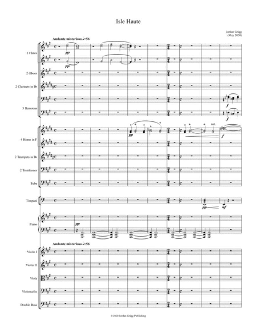 Isle Haute Full Orchestra scores gallery preview page 1