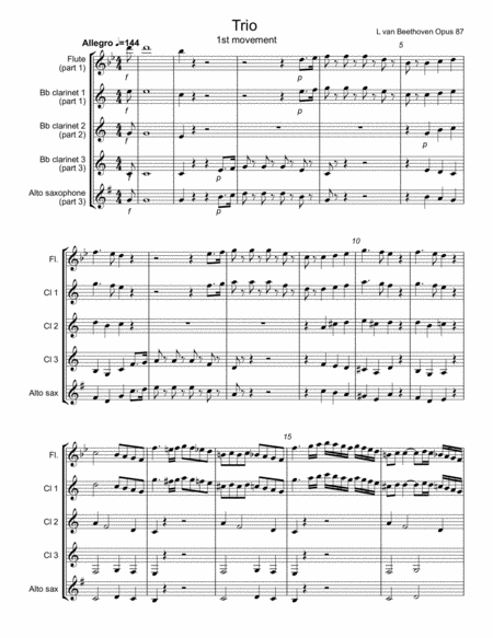 Trio - 1st movement (Beethoven)