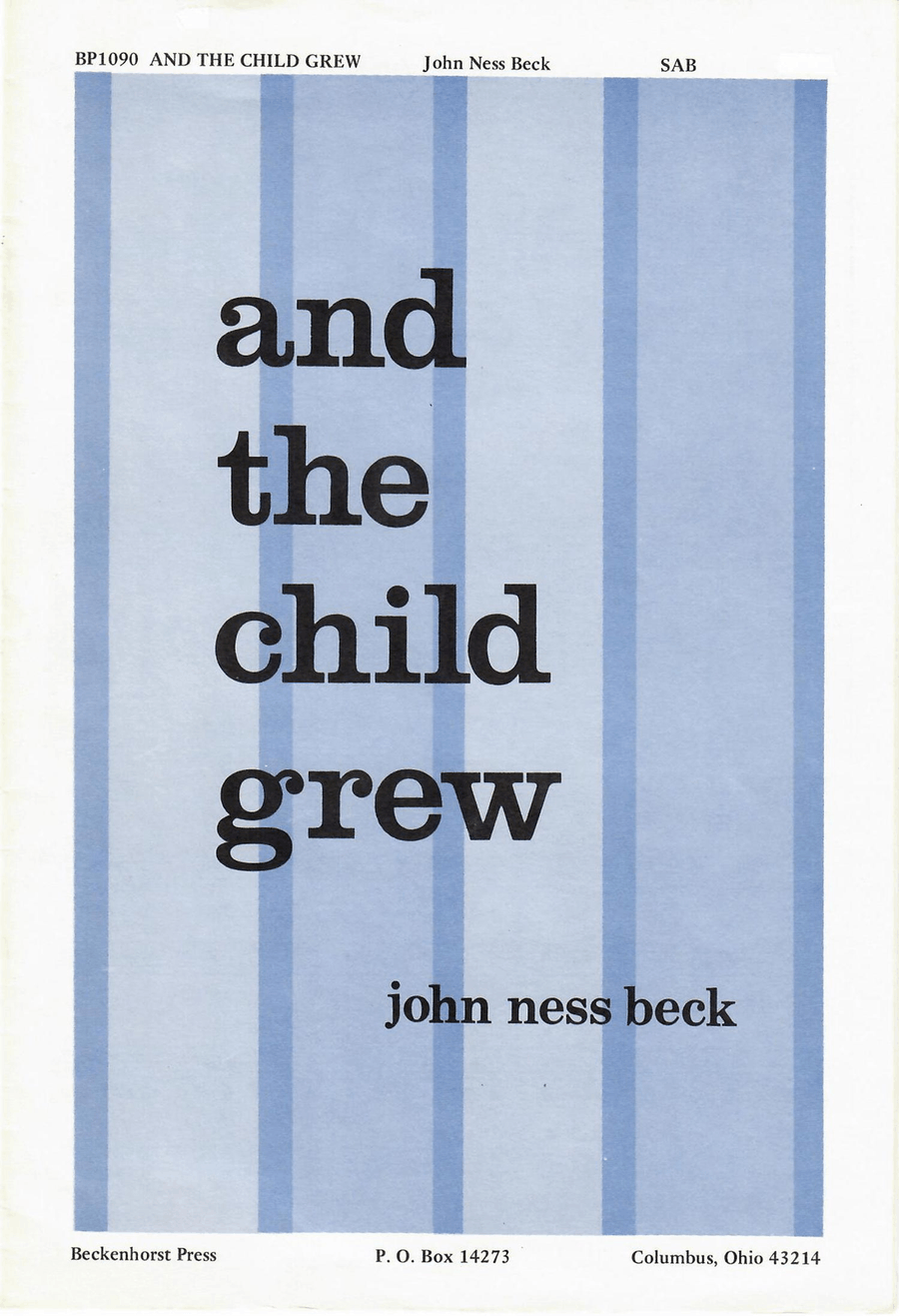 And the Child Grew 3-Part scores gallery preview page 1