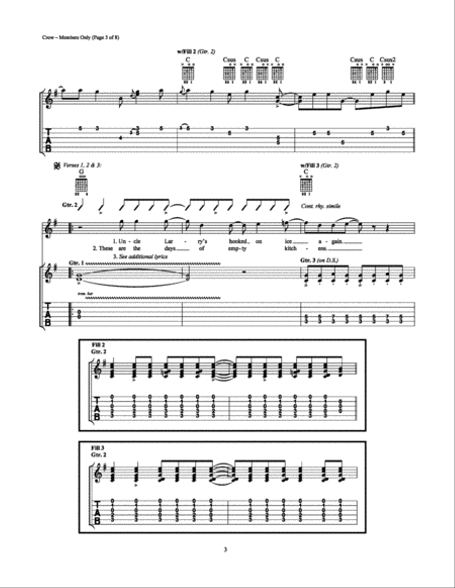 Members Only Electric Guitar scores gallery preview page 3