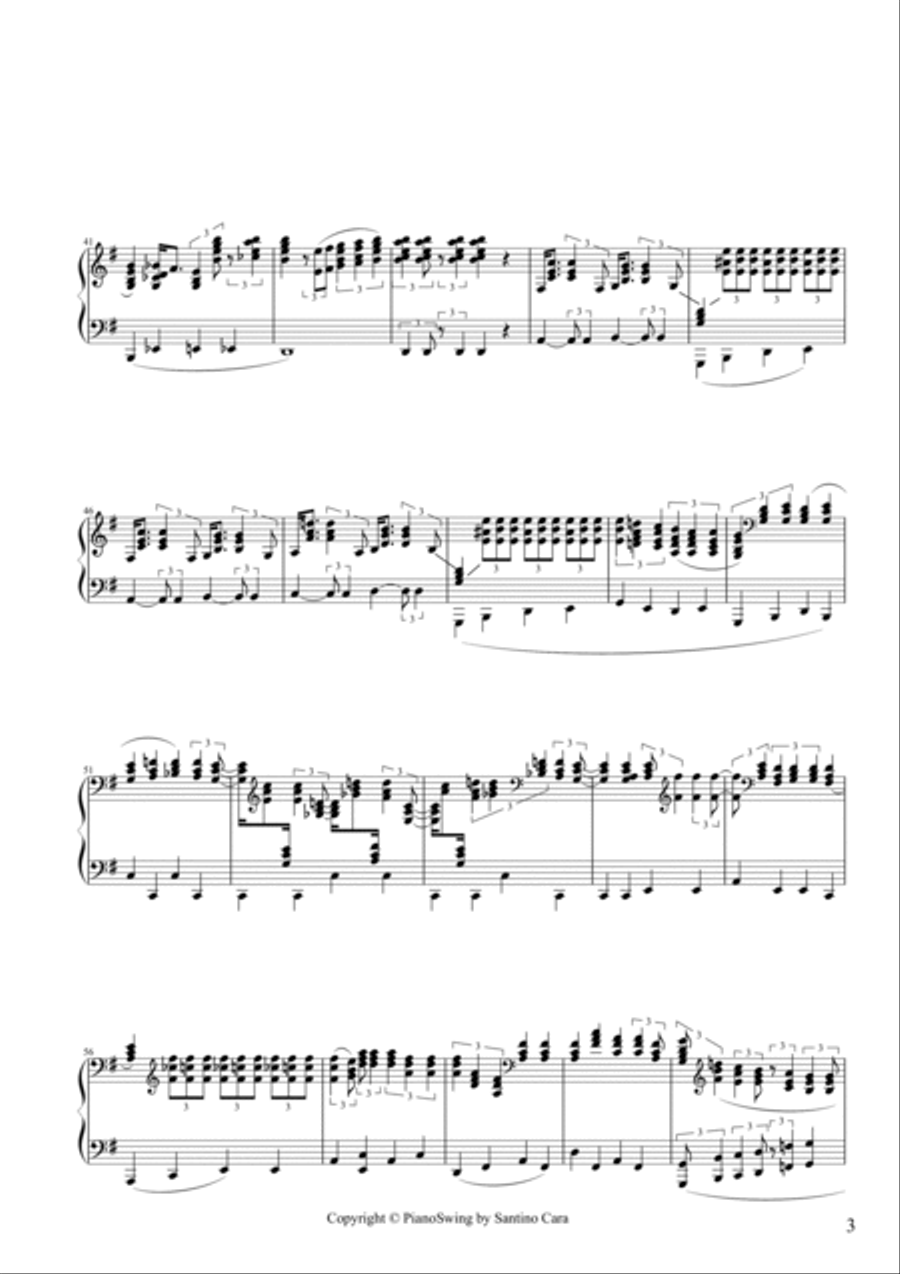 Two Piano Swing Two Piano Swing 4-Part scores gallery preview page 3