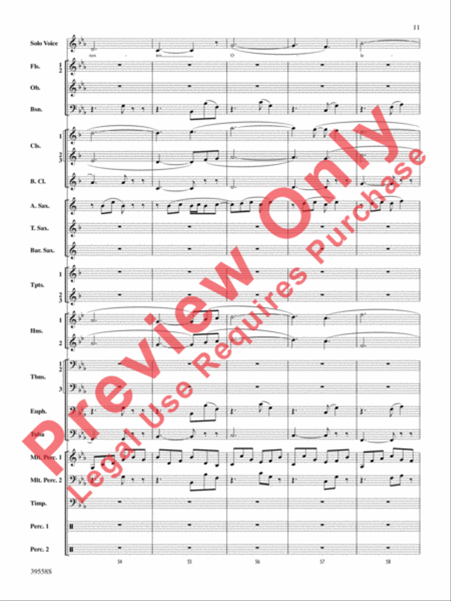 I Was Born for This Concert Band scores gallery preview page 12
