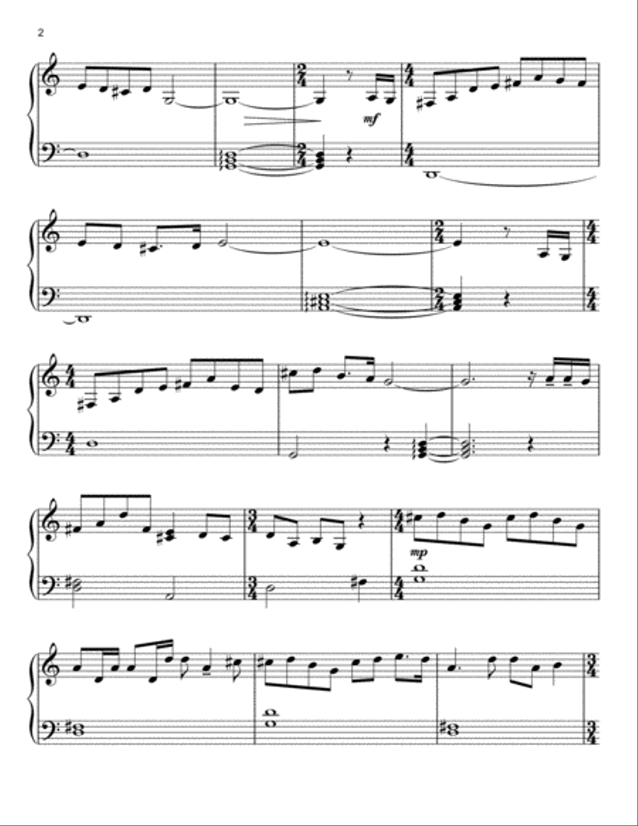 Rocketeer End Titles Easy Piano scores gallery preview page 2