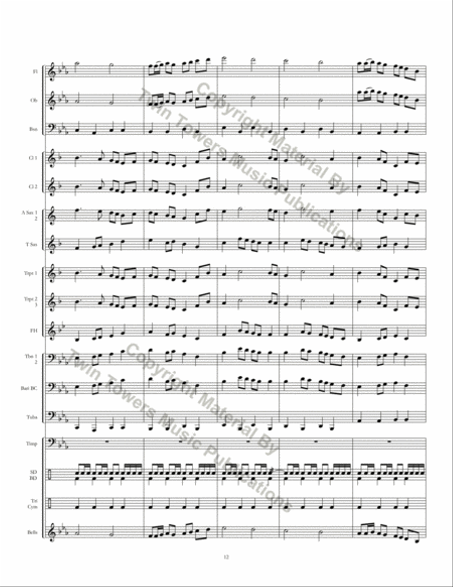 Northshore March Concert Band scores gallery preview page 14