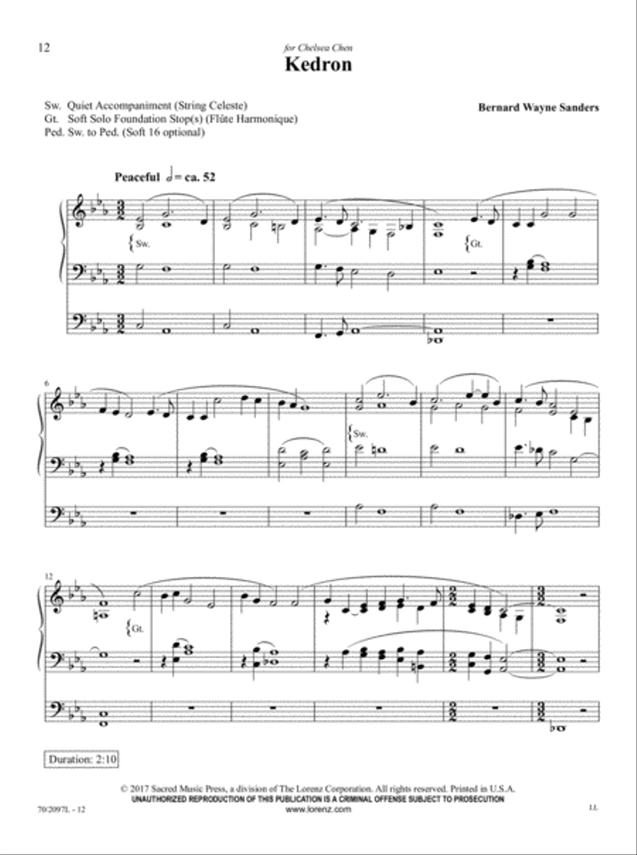 The Sacred Organ Library, Vol. 3 Organ Solo scores gallery preview page 6
