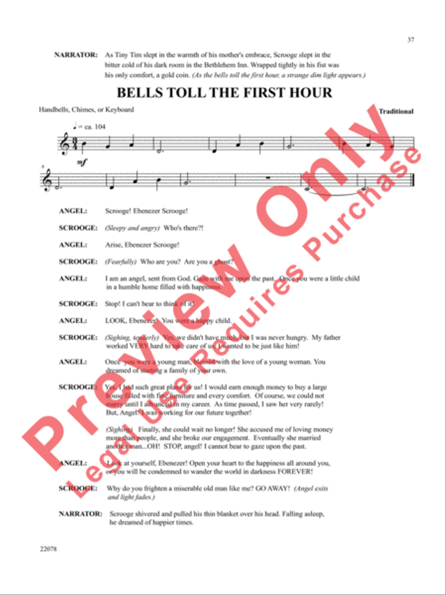 A Christmas Carol (Instrumental Parts) Choir scores gallery preview page 38