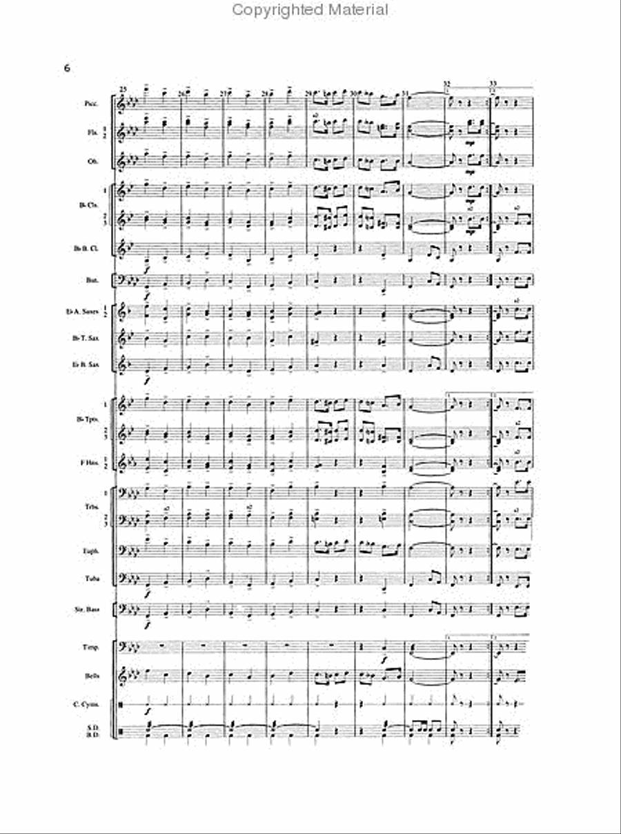 Eatons Hill Concert Band scores gallery preview page 3