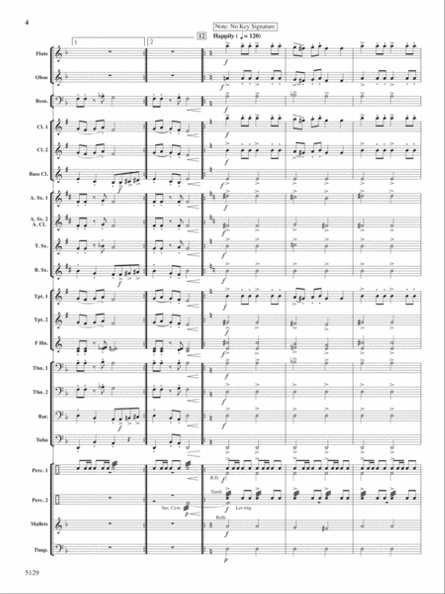 Witch's Dance Concert Band scores gallery preview page 4