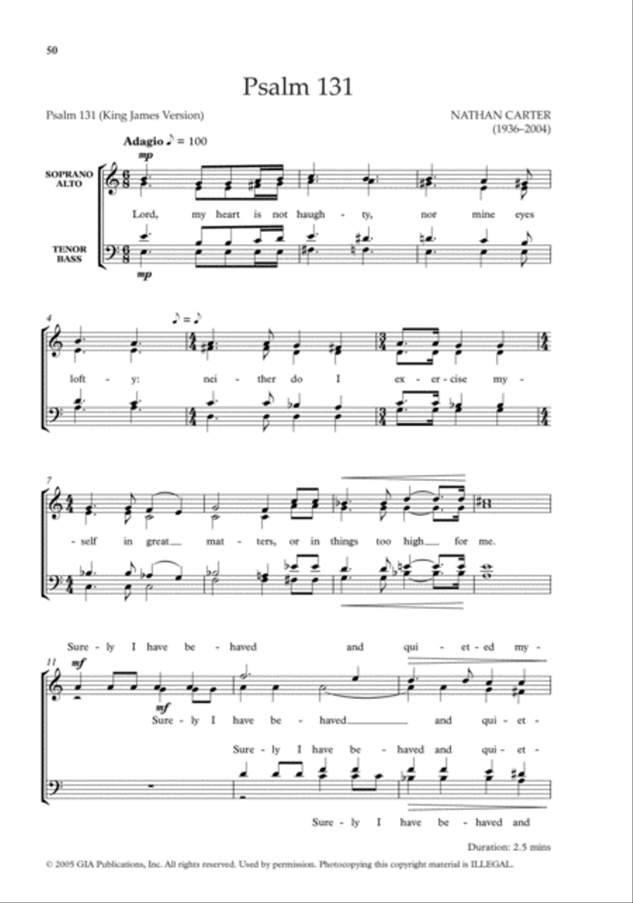 The Oxford Book of Choral Music by Black Composers 4-Part scores gallery preview page 10