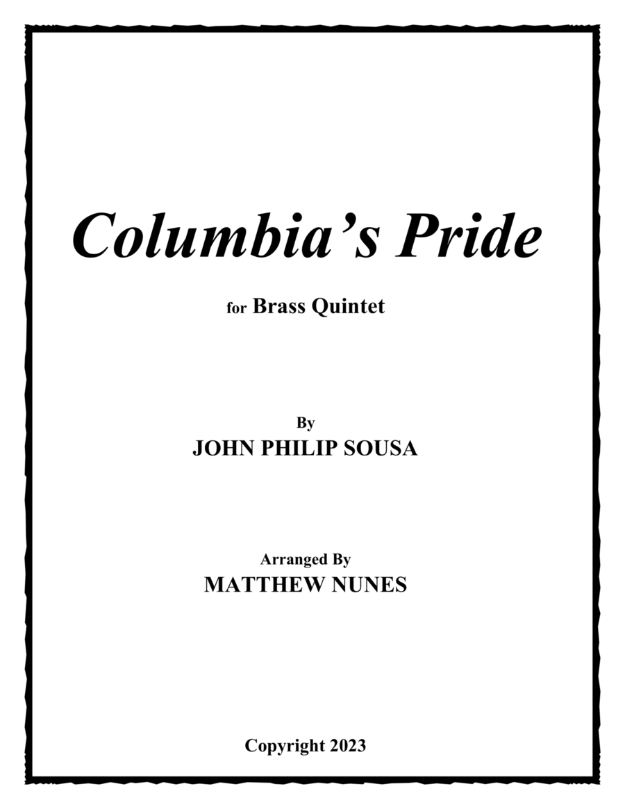 Columbia's Pride Brass Quintet scores gallery preview page 1