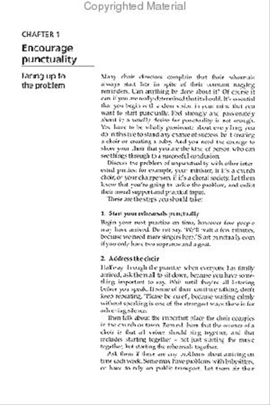 How to Be a Successful Choir Director Choir scores gallery preview page 2