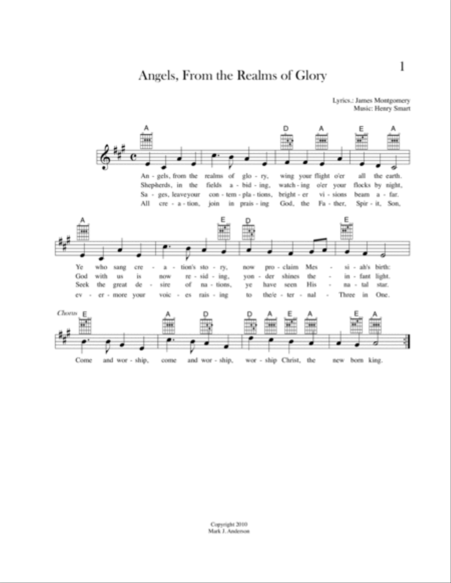 Songs For Voice and Guitar at Christmas Guitar scores gallery preview page 4