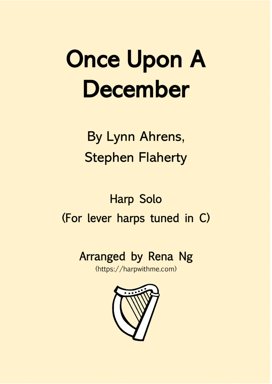 Once Upon A December Harp scores gallery preview page 1
