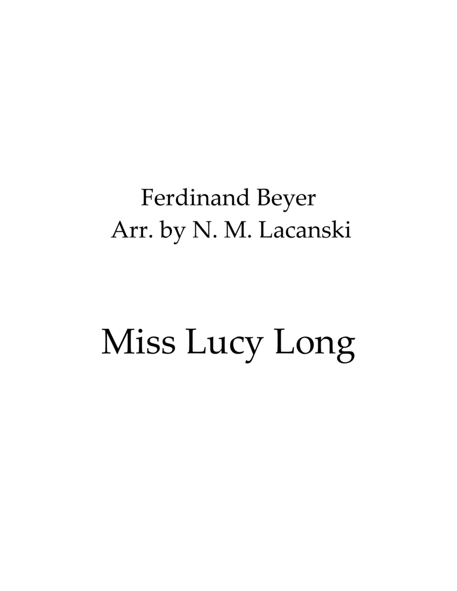 Miss Lucy Long image number null