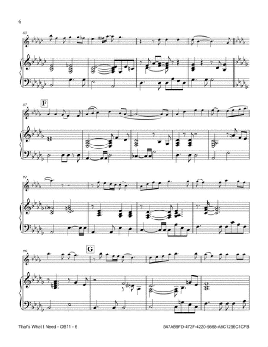 That's What I Need That's What I Need Piano scores gallery preview page 6