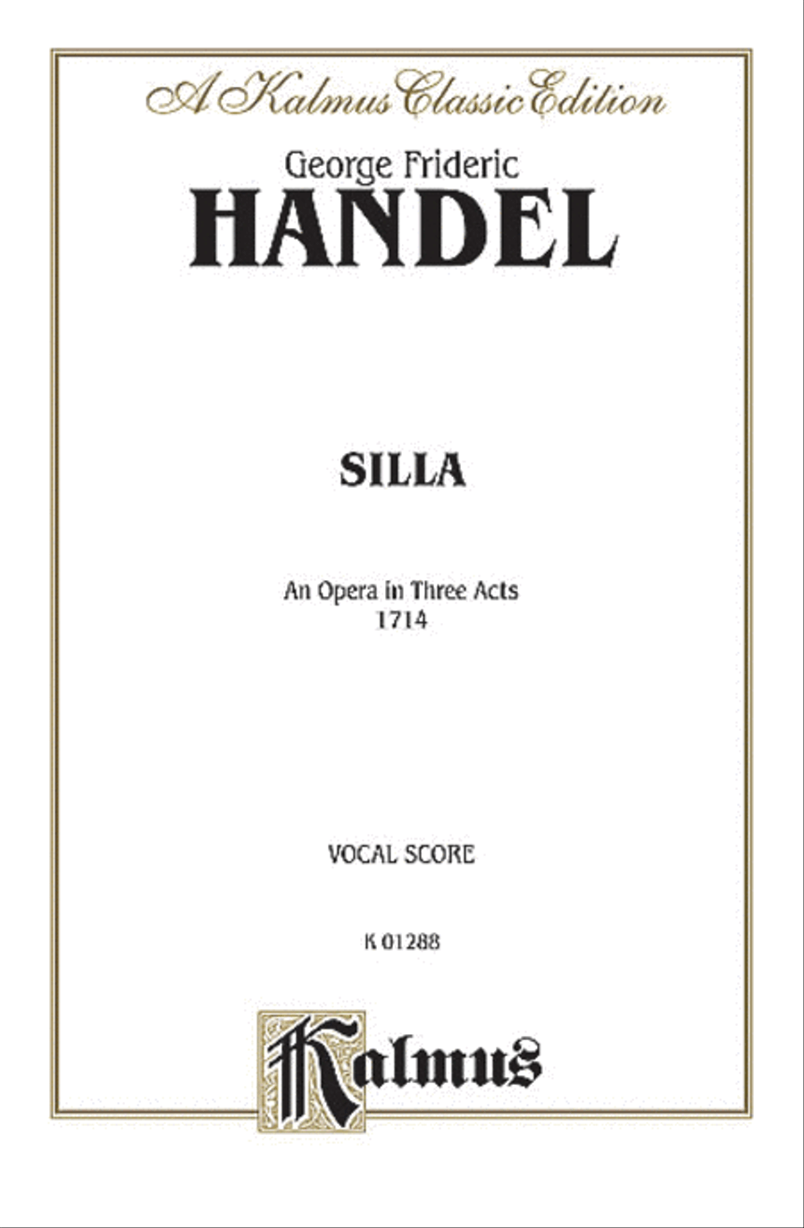 Silla (1714) Voice scores gallery preview page 1