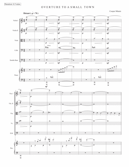 Overture to a Small Town- Full Score image number null