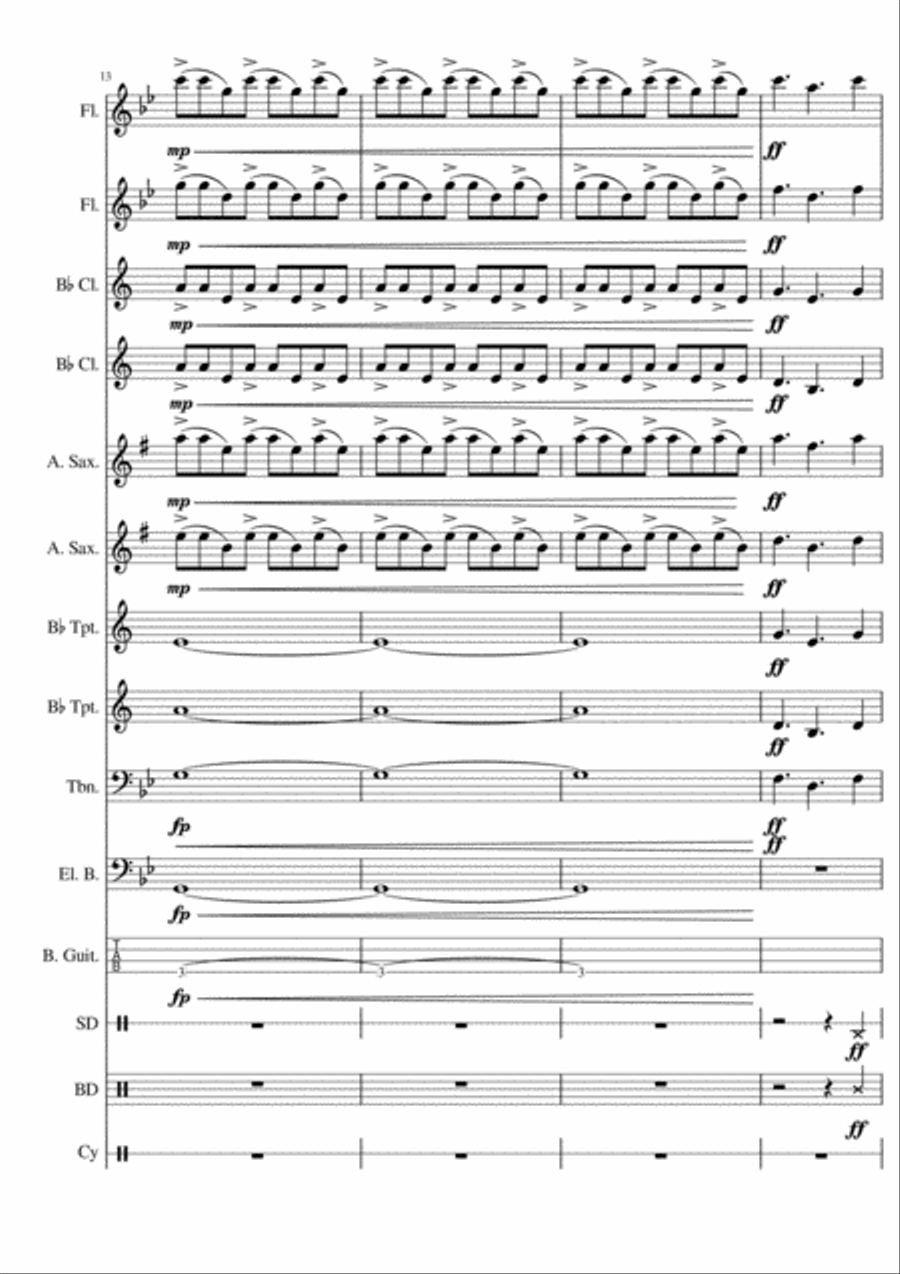Radioactive Radioactive Concert Band scores gallery preview page 4