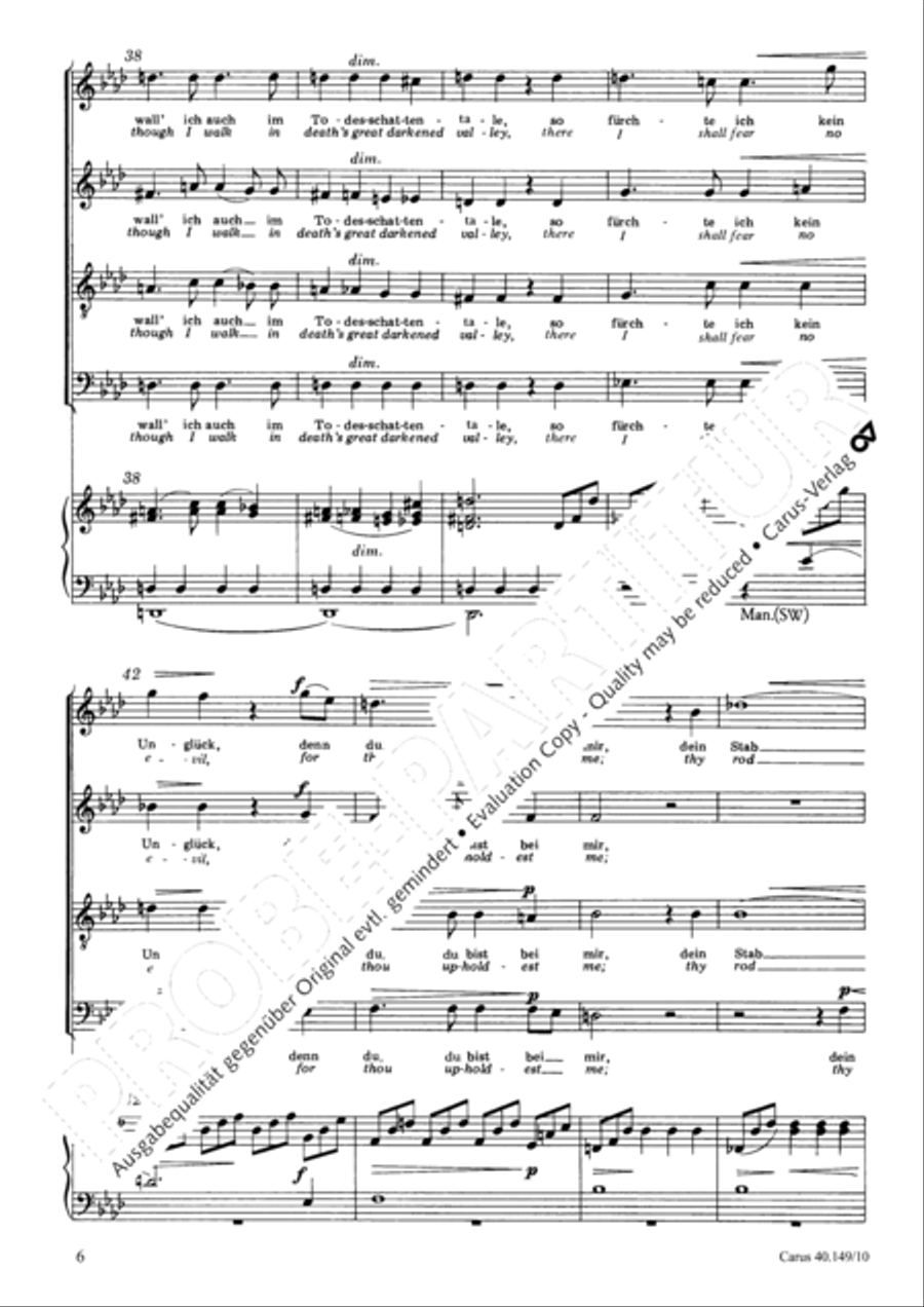 Psalm 23 4-Part scores gallery preview page 7