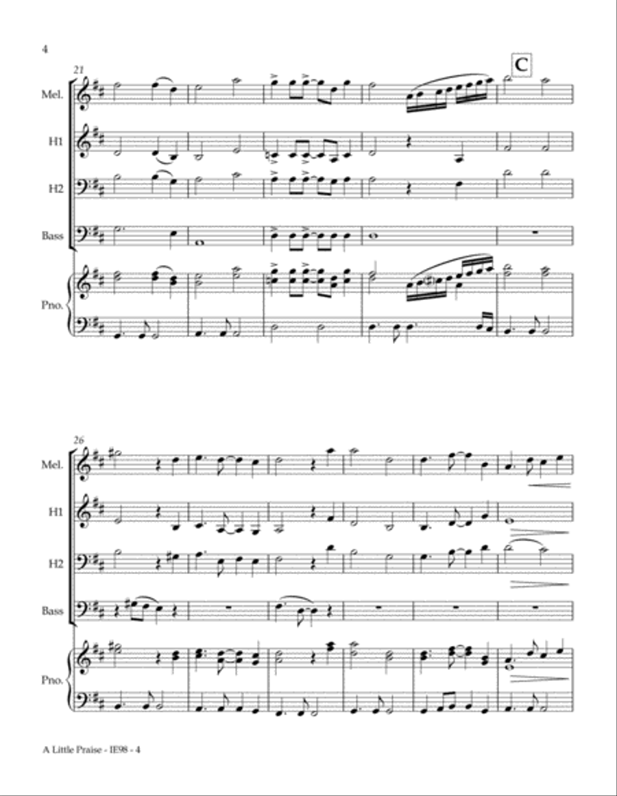 A Little Praise A Little Praise Full Orchestra scores gallery preview page 6