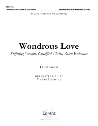 Book cover for Wondrous Love - Instrumental Ensemble Score