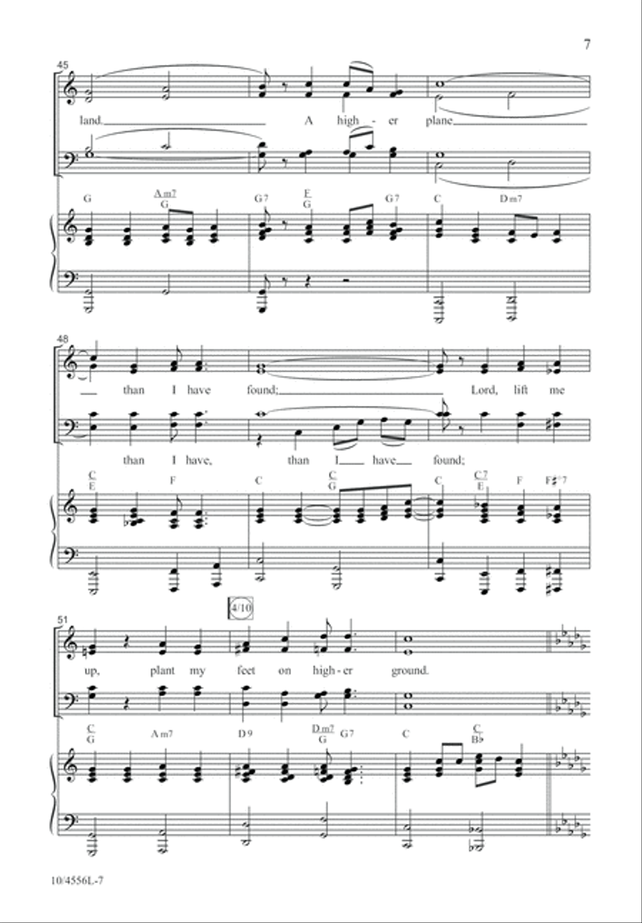 Lord, Lift Me Up! Lord, Lift Me Up! 4-Part scores gallery preview page 8