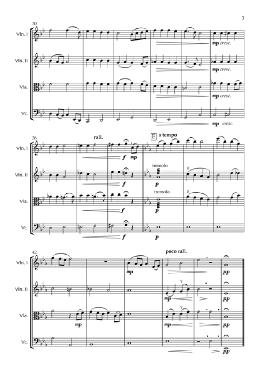 Evening Prayer (from Hansel and Gretel) String Quartet scores gallery preview page 4