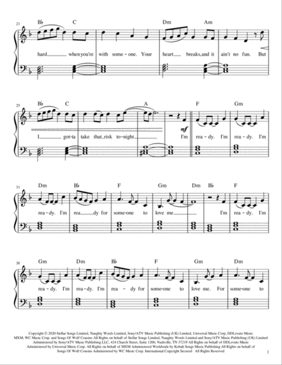 I'm Ready Voice scores gallery preview page 2