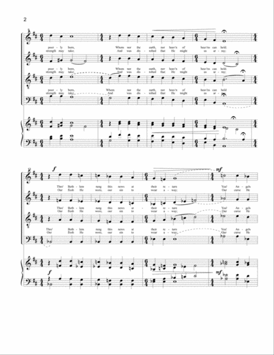 As on the night... A Cappella scores gallery preview page 2