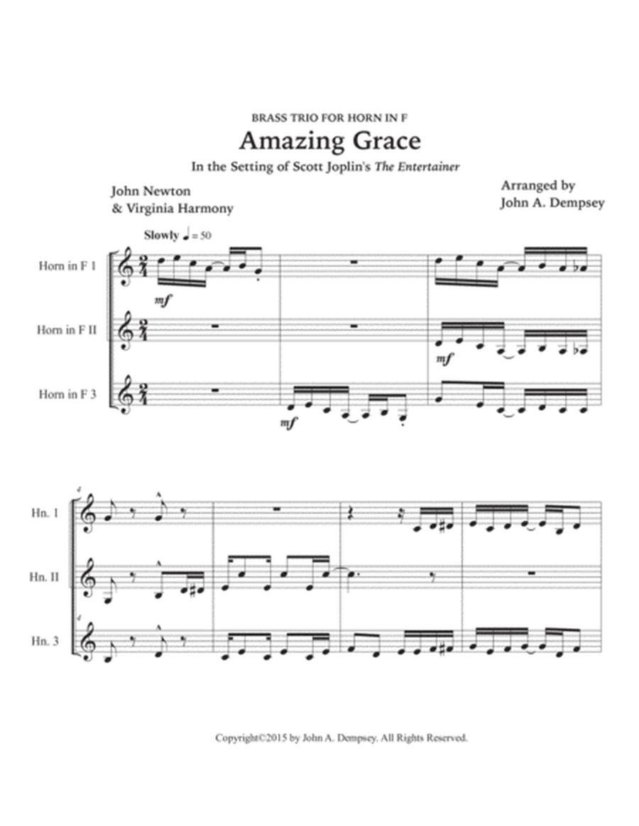 Amazing Grace / The Entertainer (Horn in F Trio) image number null