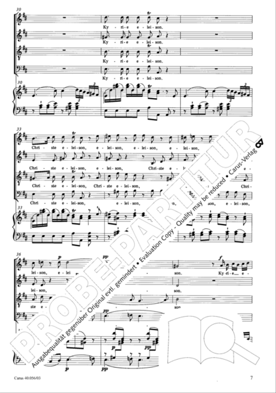 Litaniae Lauretanae B.M.V. in D 4-Part scores gallery preview page 8