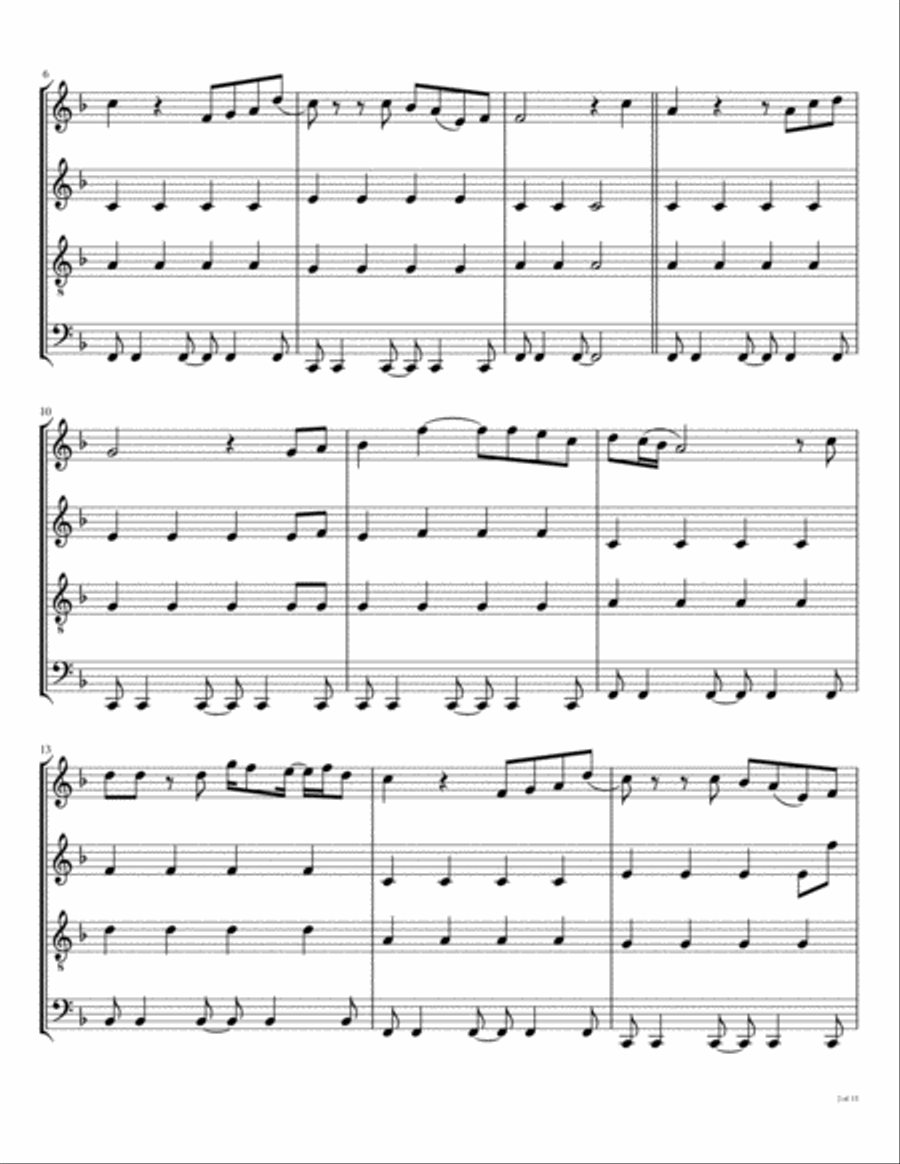 Hey Jude Woodwind Quartet scores gallery preview page 3