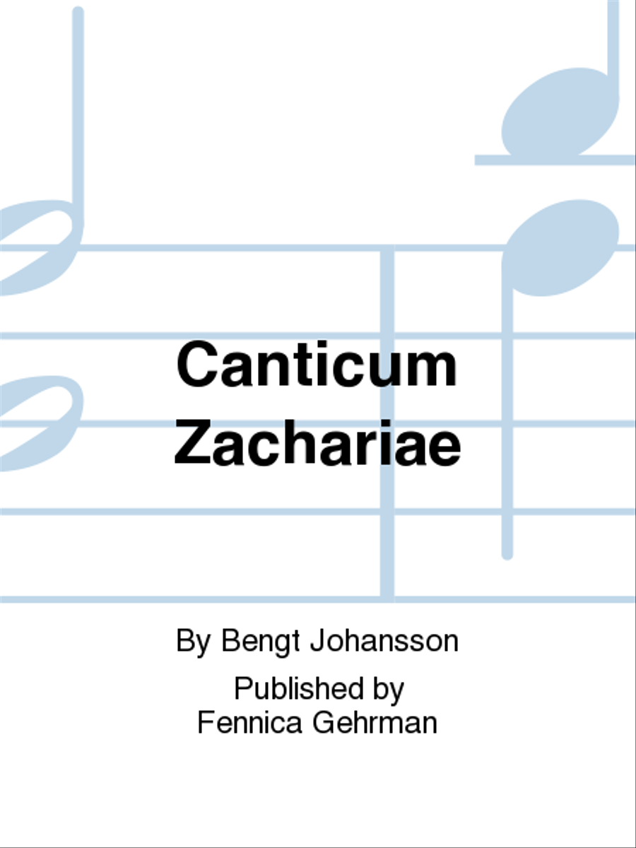 Canticum Zachariae Mixed Choir scores gallery preview page 1