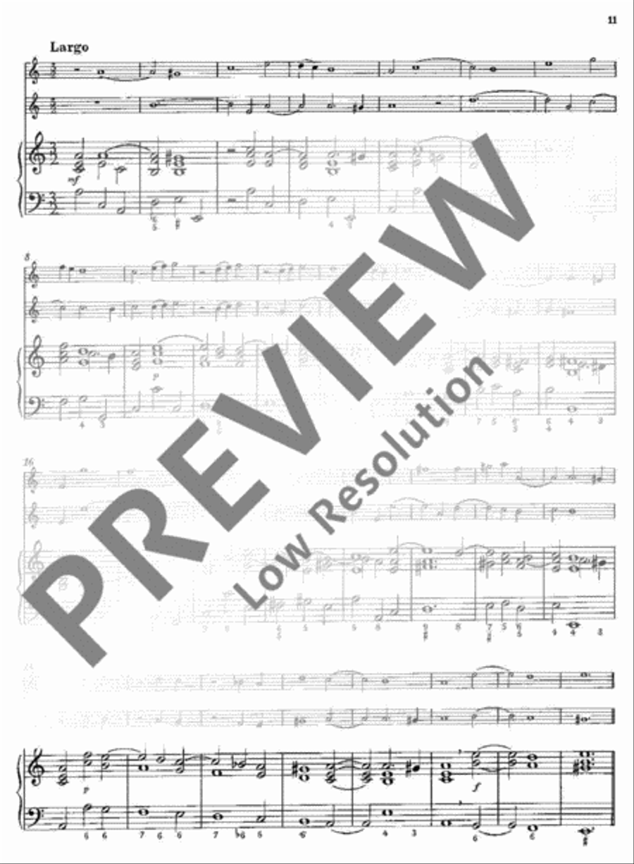 Twelve Triosonatas Cello scores gallery preview page 12