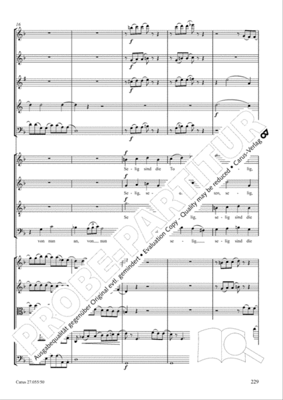 Ein Deutsches Requiem (German Requiem) 4-Part scores gallery preview page 236