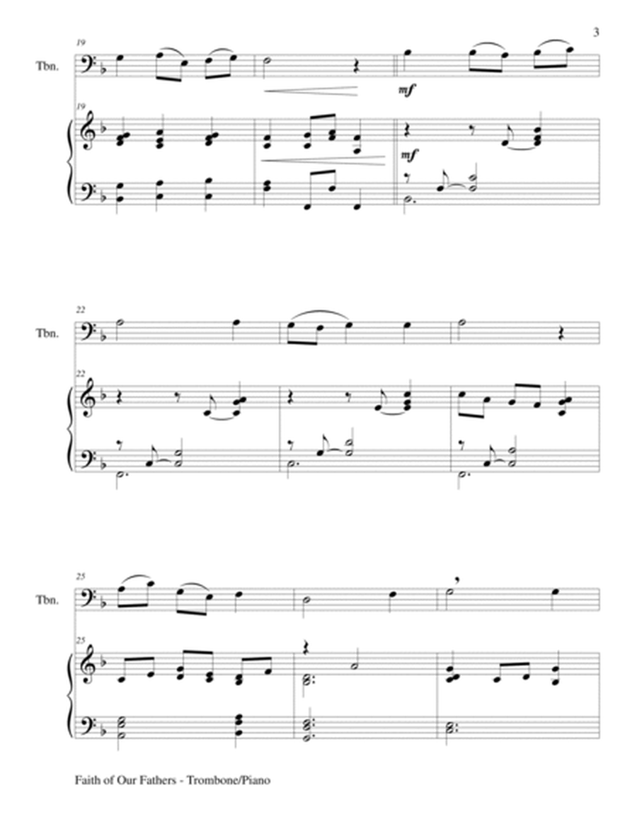 FAITH OF OUR FATHERS (Duet – Trombone and Piano/Score and Parts) image number null
