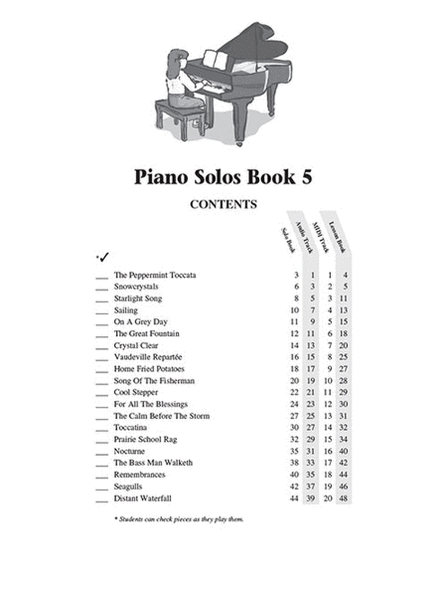 Piano Solos Book 5 – Book/Online Audio image number null