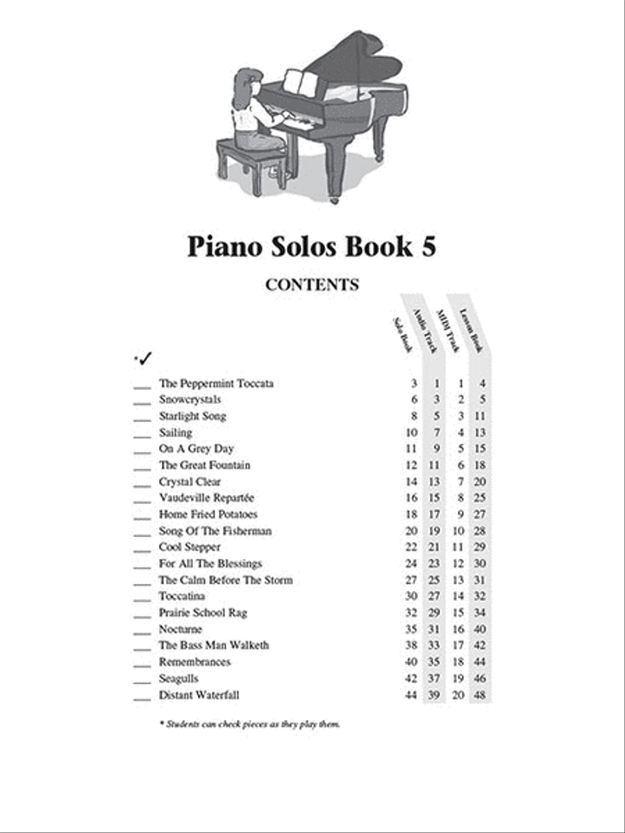 Piano Solos Book 5 – Book/Online Audio Piano Method scores gallery preview page 2