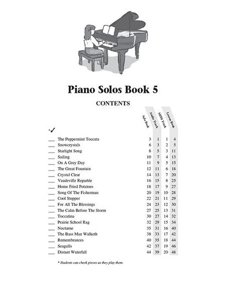 Piano Solos Book 5 – Book/Online Audio image number null