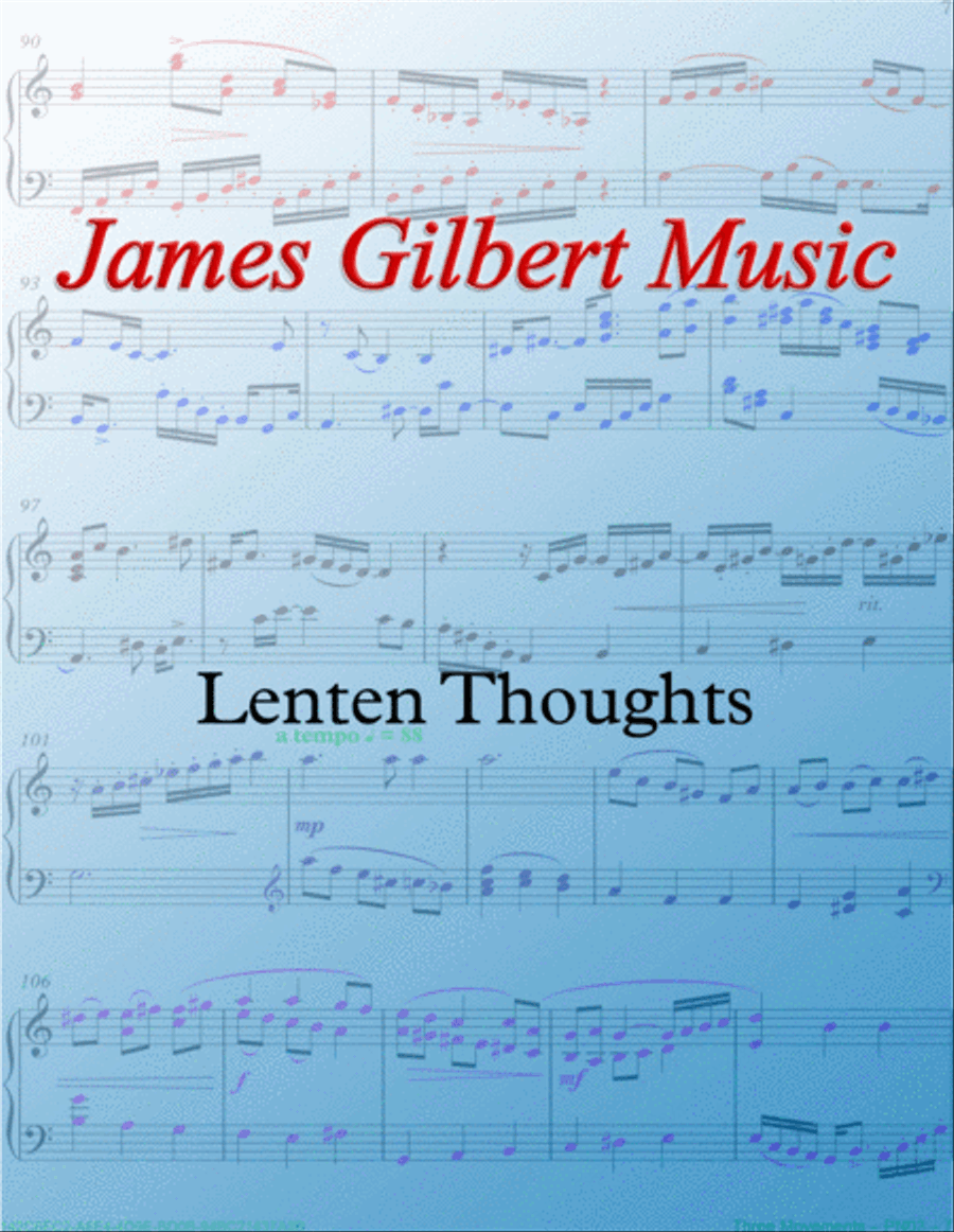 Lenten Thoughts Lenten Thoughts Piano Solo scores gallery preview page 1