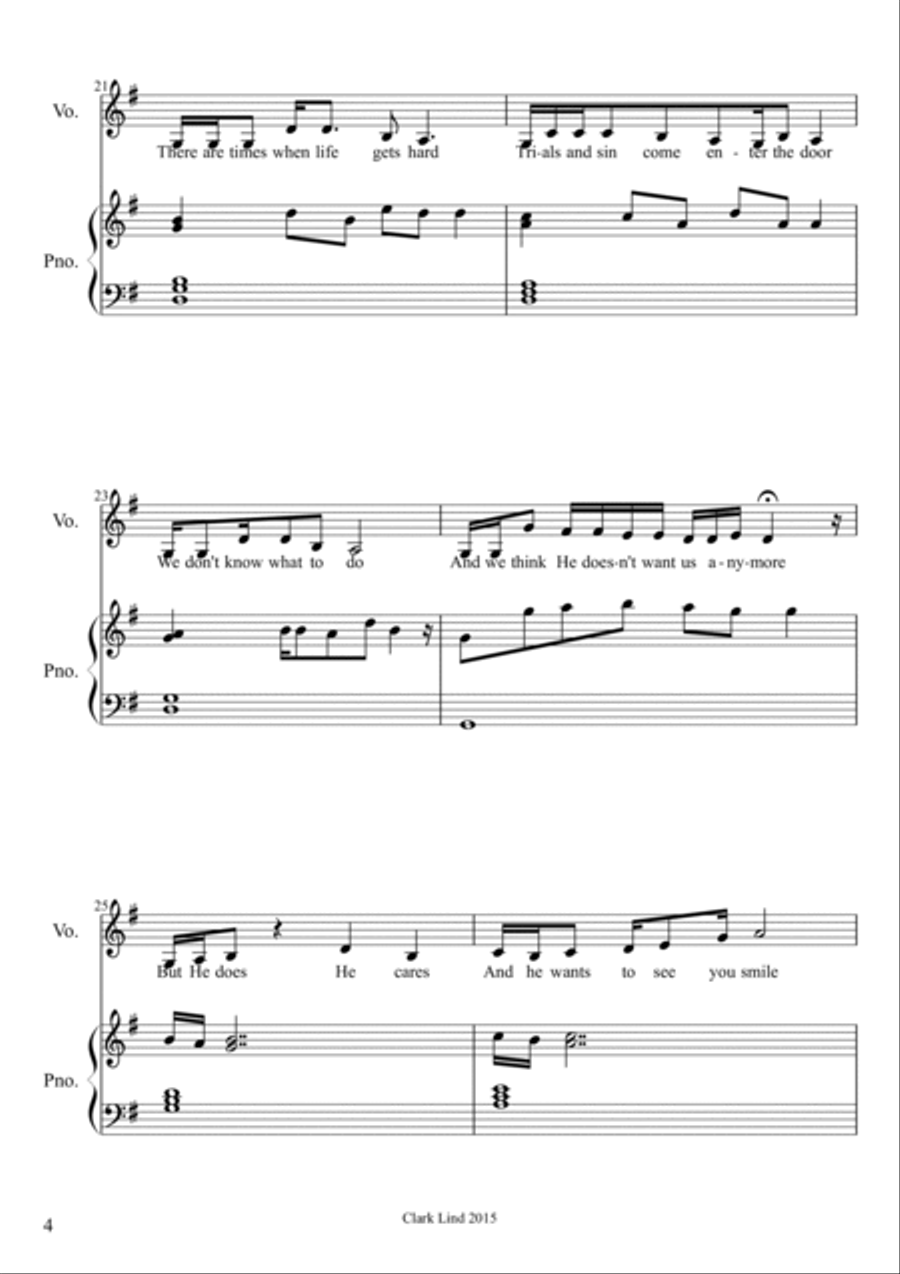 Worth it to Him Voice scores gallery preview page 4