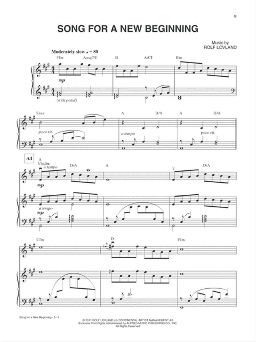 Secret Garden -- Winter Poem Piano, Vocal, Guitar scores gallery preview page 3