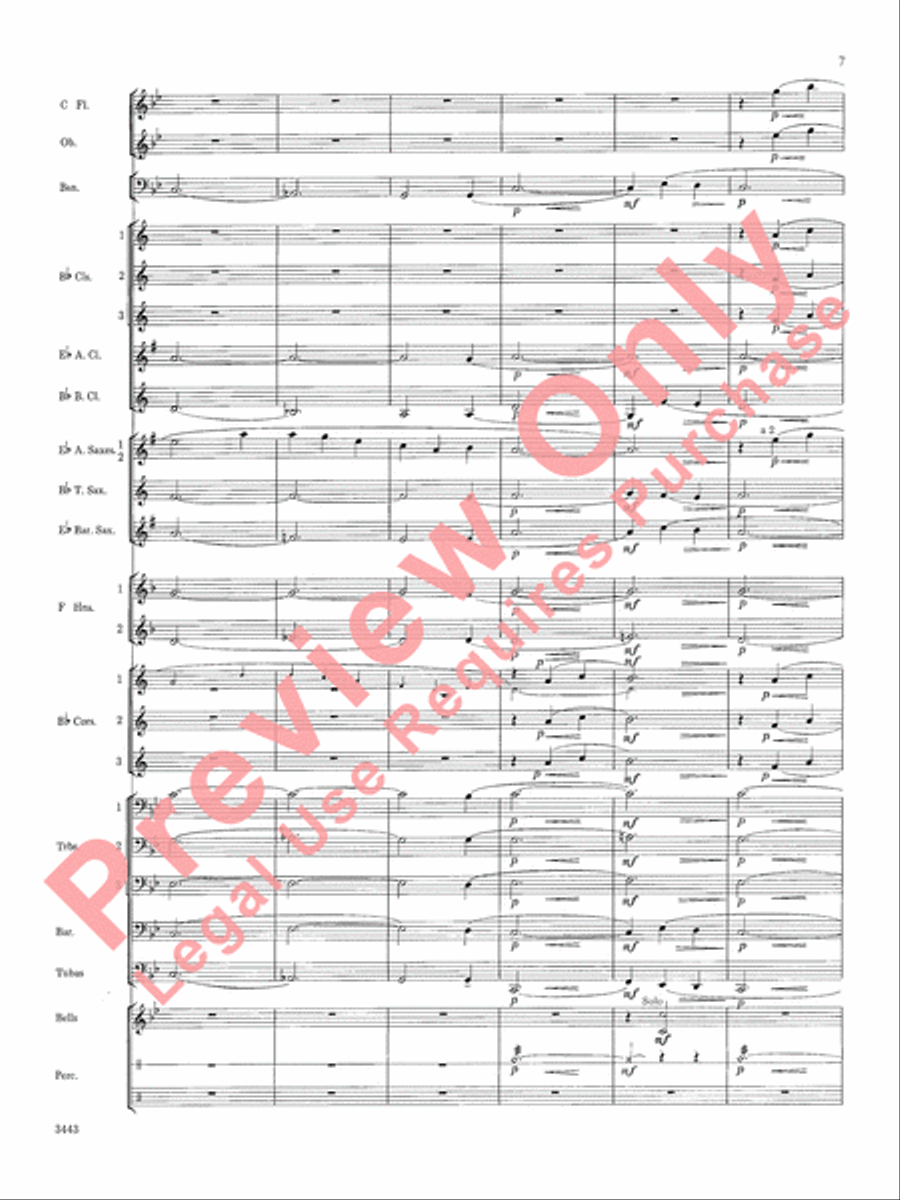 Newfoundland Folk Song Concert Band scores gallery preview page 8