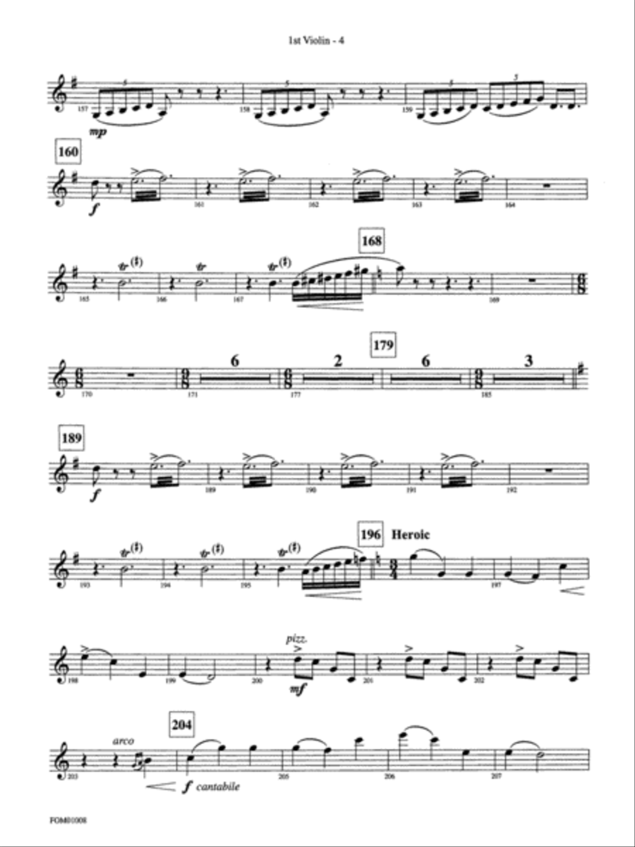 Harry Potter Symphonic Suite: 1st Violin Full Orchestra scores gallery preview page 4