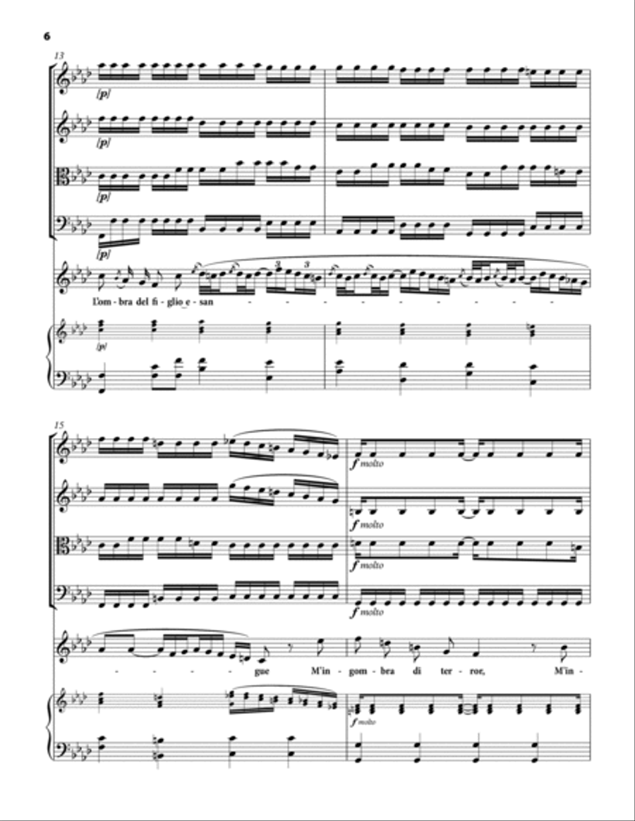 VIVALDI Antonio: Gelido in ogni vena, aria from the opera Il Farnace, score and parts (F minor) Chamber Orchestra scores gallery preview page 6